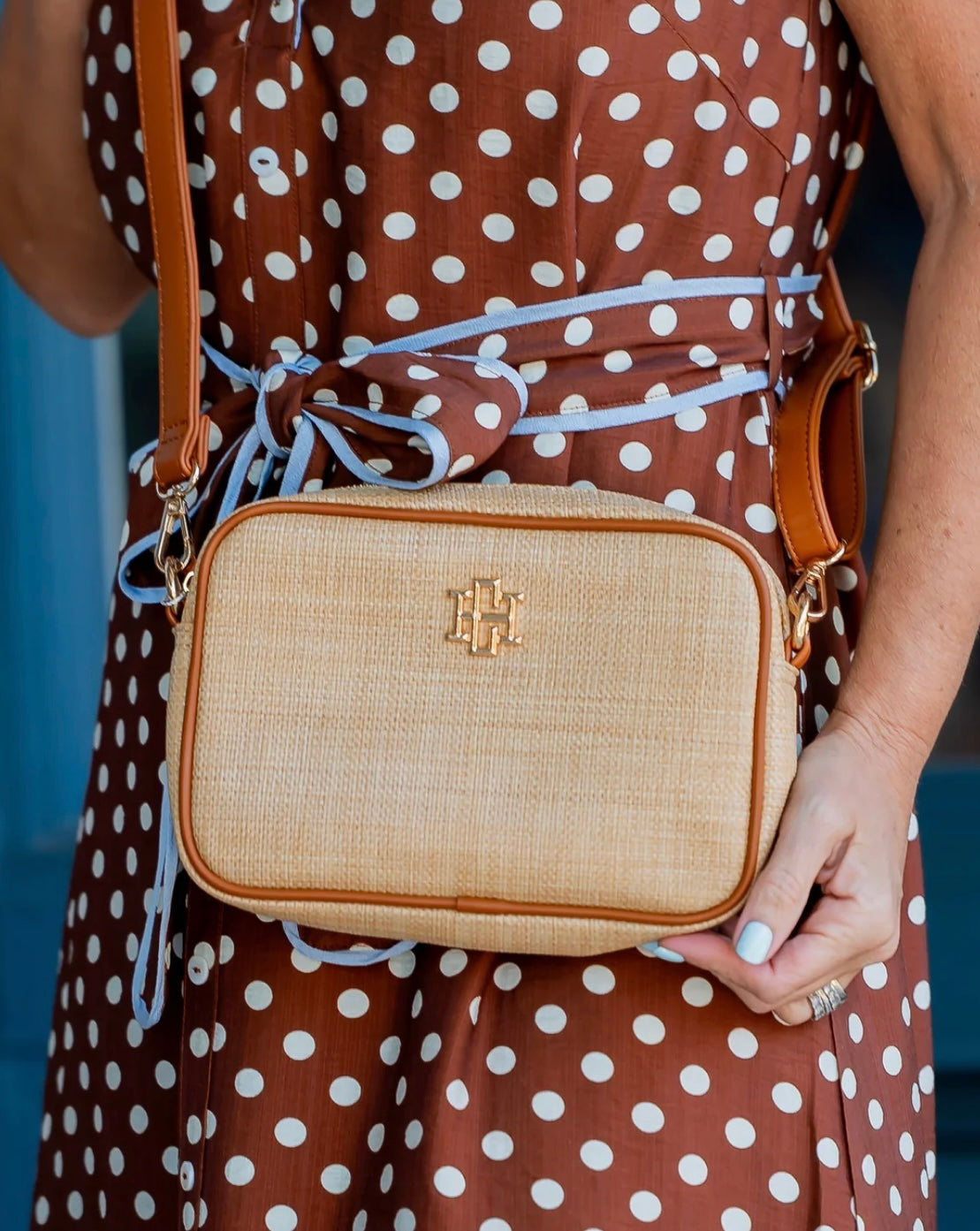 Caroline Hill - Margoe Crossbody Camera Bag - Natural Saddle