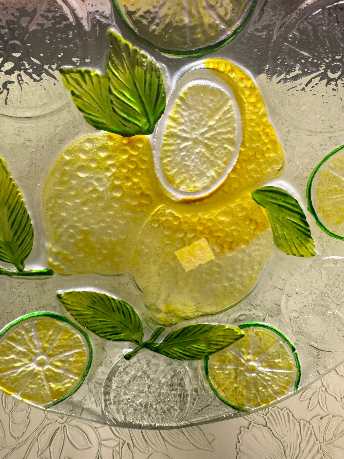 Lemons Glass Plate