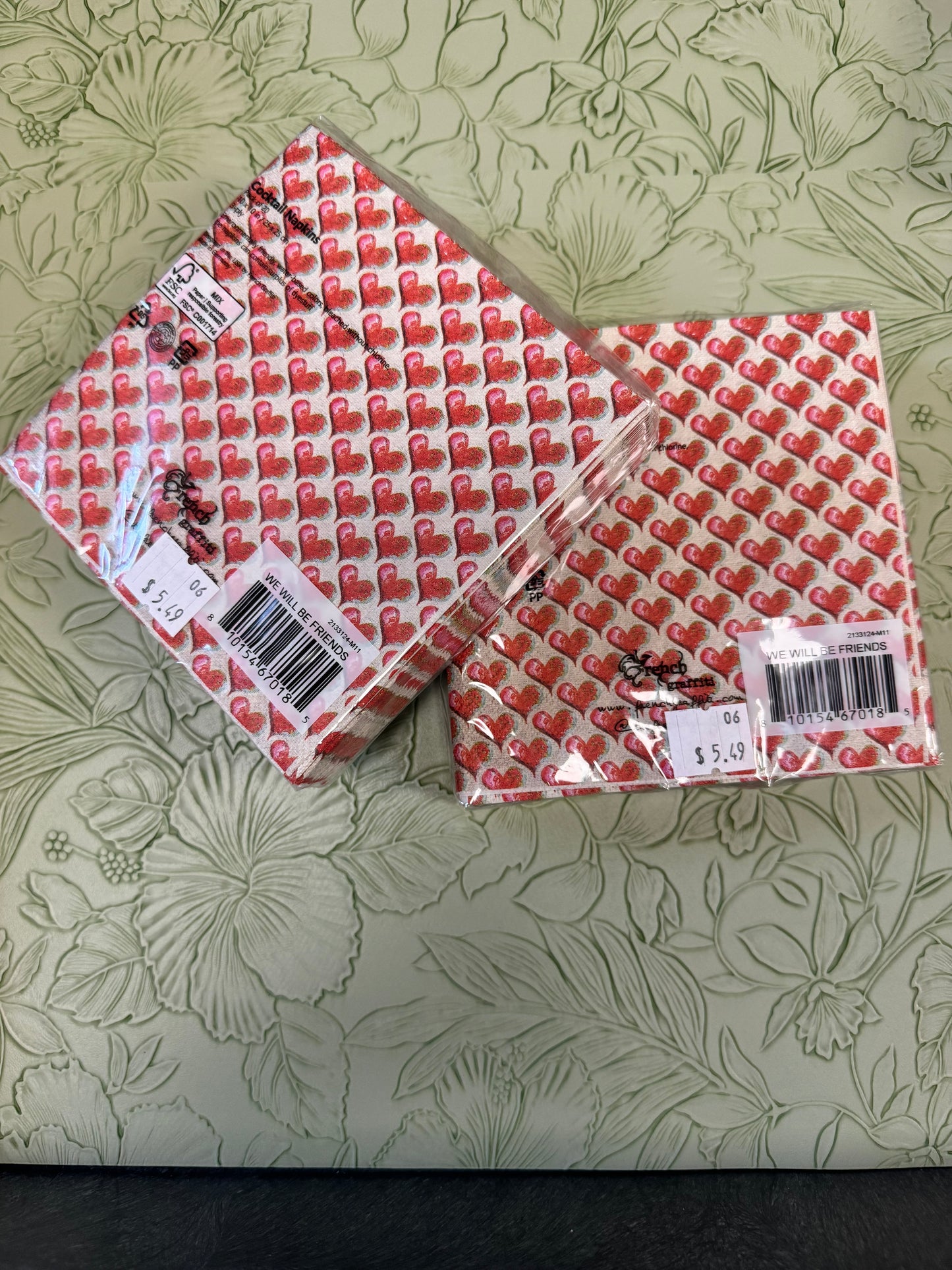 French Graffiti Cocktail Napkins - 2 pkgs