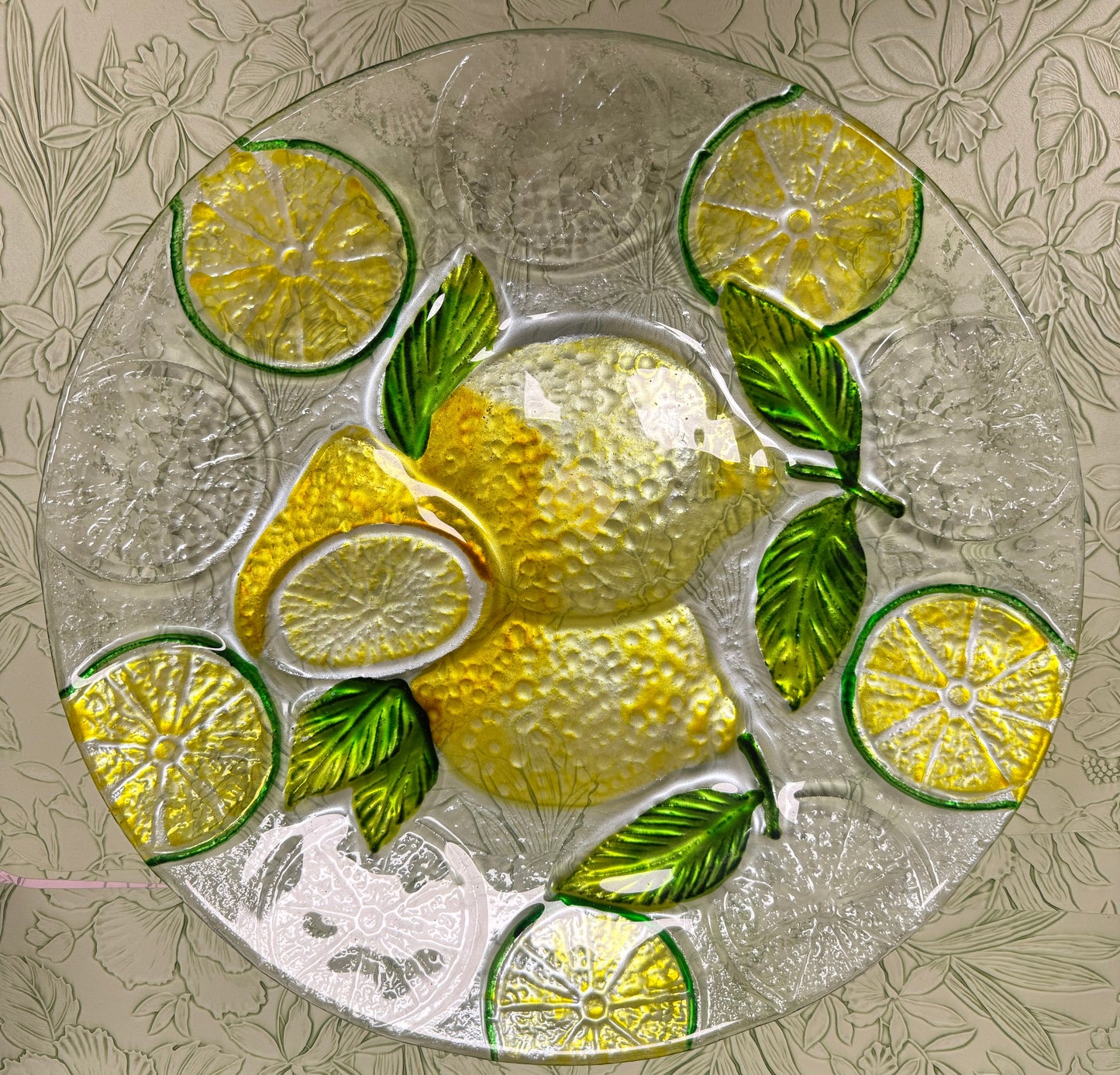Lemons Glass Plate