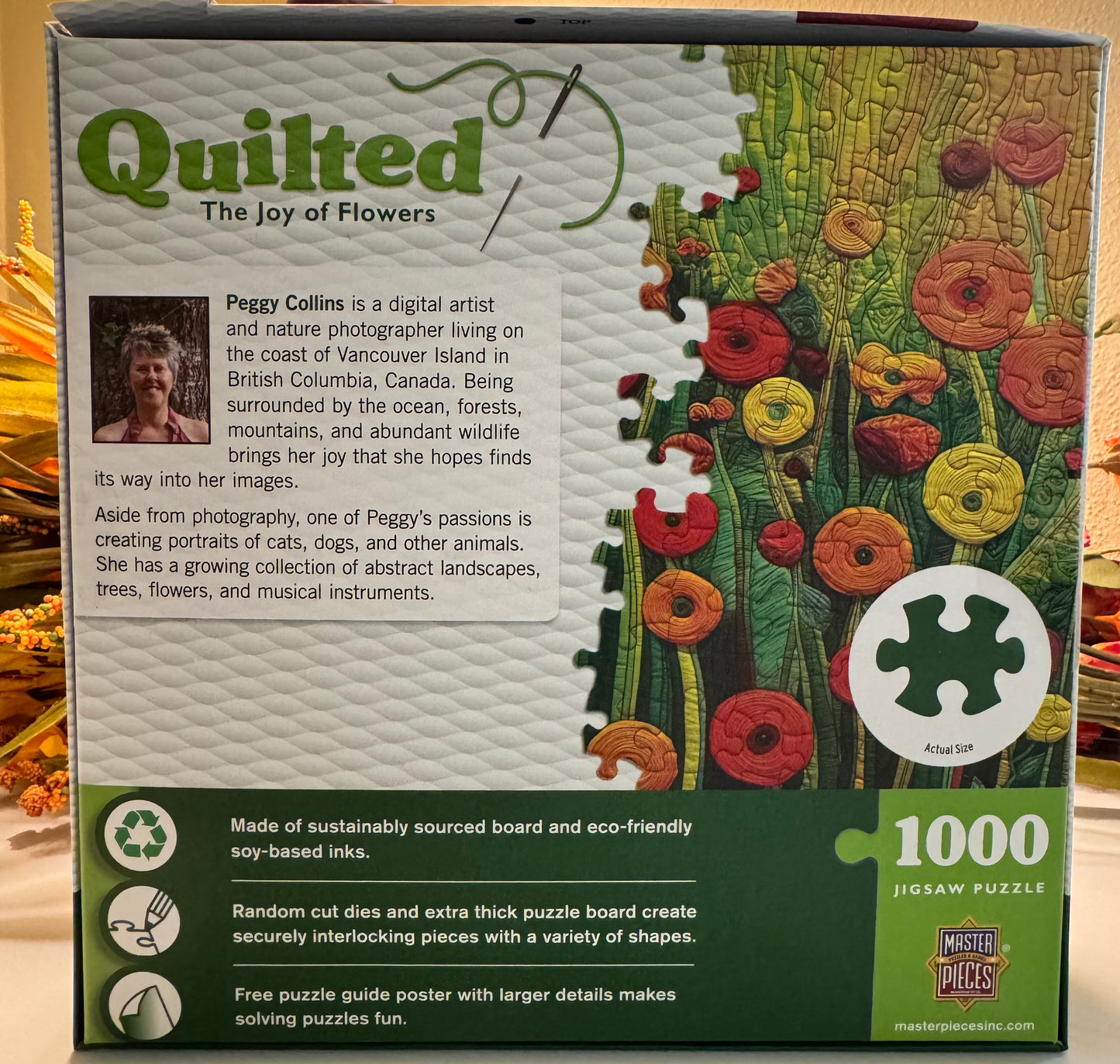 Quilted - The Joy of Flowers 1000pc Puzzle