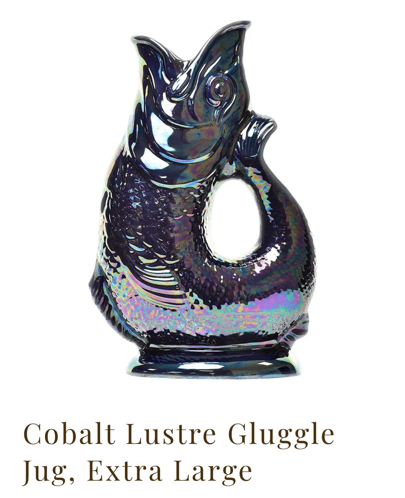 The Original Gluggle Jug -XL Cobalt Lustre