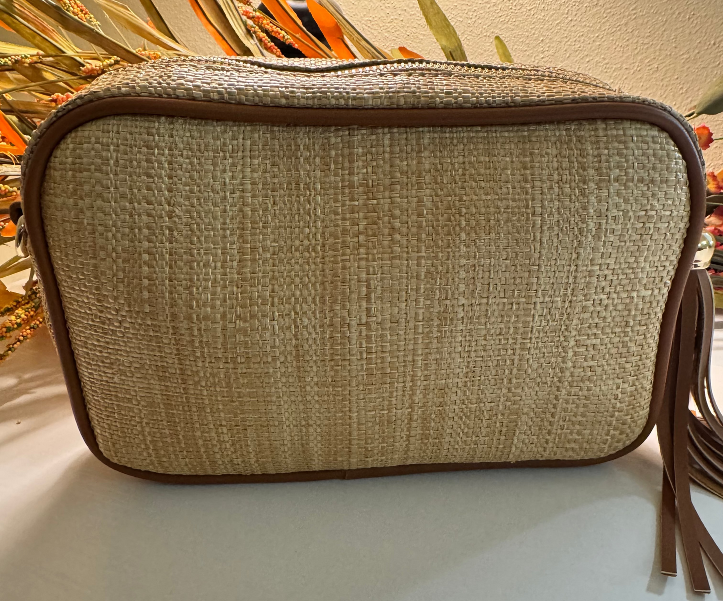 Caroline Hill - Margoe Crossbody Camera Bag - Natural Saddle