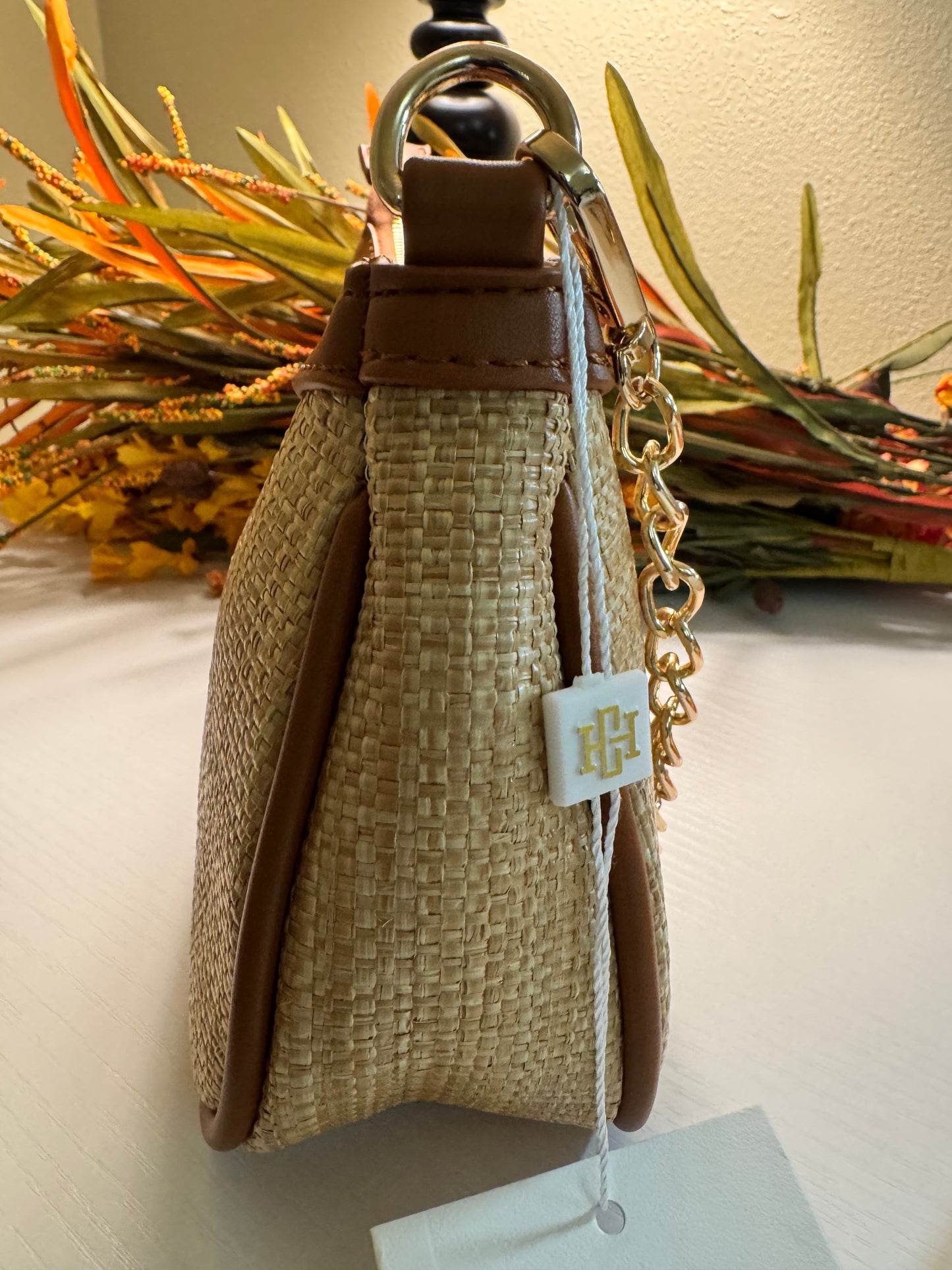 Caroline Hill GIANNA CROSSBODY BAG - NATURAL CAMEL